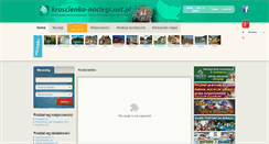 Desktop Screenshot of kroscienko-noclegi.net.pl