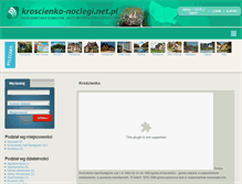 Tablet Screenshot of kroscienko-noclegi.net.pl